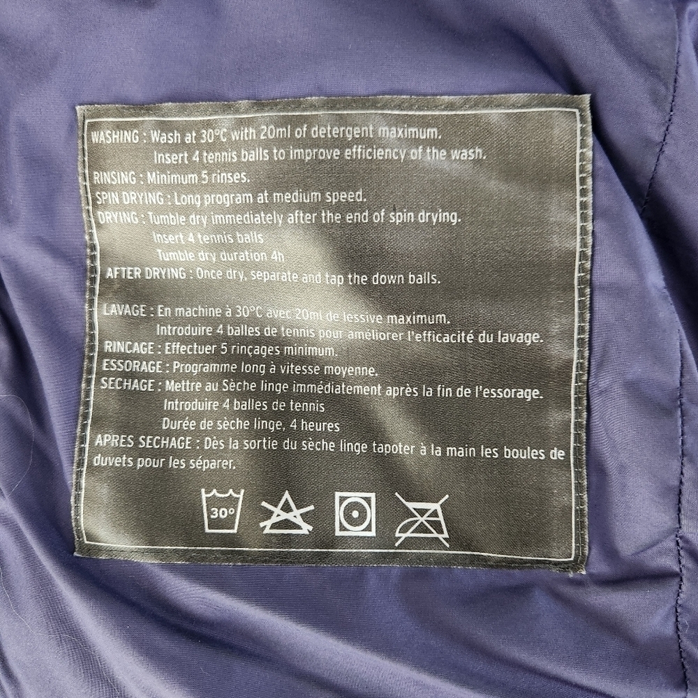SALOMON Women's Coteaux Long down parka puffer hooded Jacket dark grey small - Picture 11 of 16